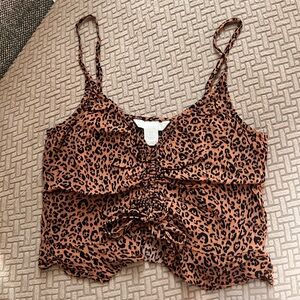 Leopard Print Women's Top